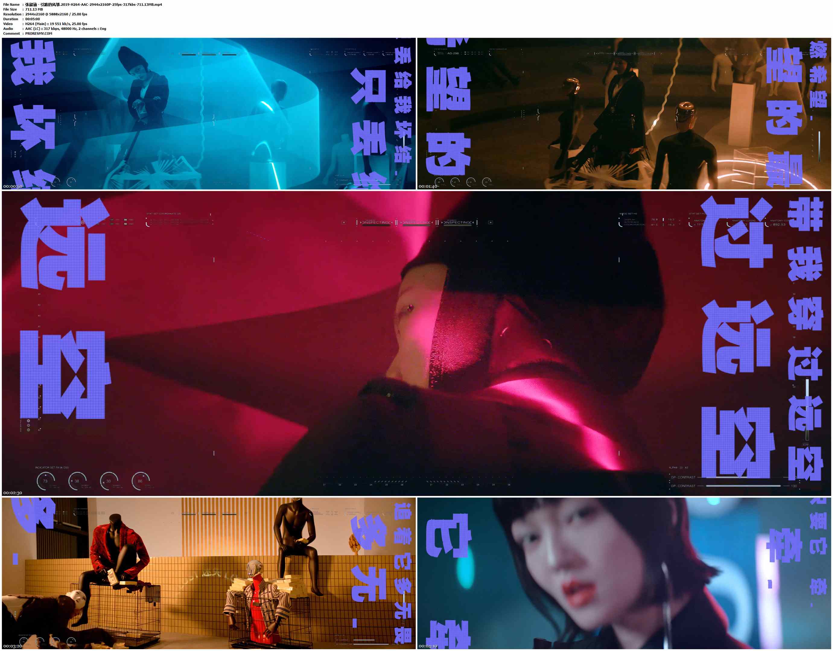 张韶涵 - 引路的风筝.2019-H264-AAC-2944x2160P-25fps-317kbs-711.13MB官方MV_高清MV